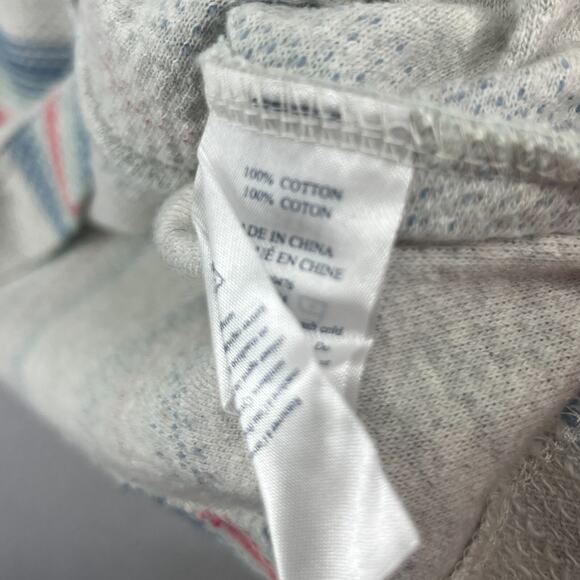 FAHERTY Hoodie Mens XL Biarritz Pacific Break Stripe Textured Boho Cotton Gray - Picture 12 of 16